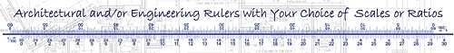 Architect Multi Ratio-Scale Rulers