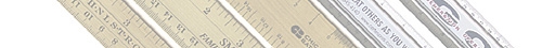 Aluminum and Brass Rulers