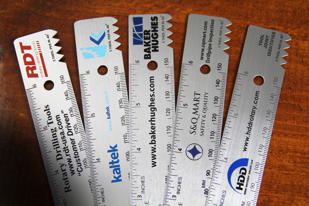 Customized Tool Joint Identifiers Personalized Rulers, Custom Rulers