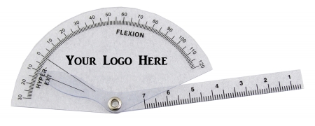 Customized 13 cm Goniometer with LOGO/Text in Black/Color