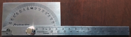 Stainless Steel 20 cm Protractor