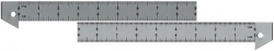 9" Aluminum Hook Rulers