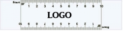 Customized White PVC or Clear PVC VAS Rulers w/Double Edge Scale of 0-10