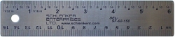 6" Flexible Stainless Steel Rulers w/ Cork Backing