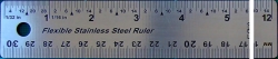 12" Stainless Steel Flexible Rulers w/ Cork Backing