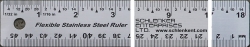 18" Flexible Stainless Steel Rulers w/ Cork Backing
