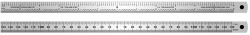 12" Metric/Inch Center Finding Rulers (6"-0-6")