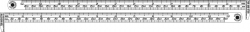 12" Stainless Steel Hook Rulers